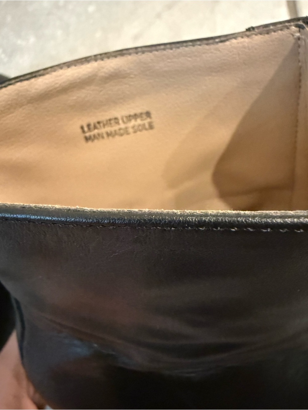 Black Front Zip Leather Ankle Boots - Picture 3 of 8